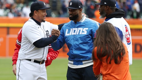 MIGUEL CABRERA Trending Image: Tigers' Miguel Cabrera throws out first pitch in his last home opener